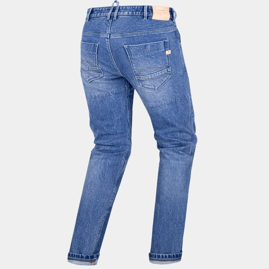 FFFF & OLFEH Jeans Da Moto Uomo Con Protezioni – Denim Kevlar, Ginocchiere E Anca Rimovibili, Nero, Taglia 3XL